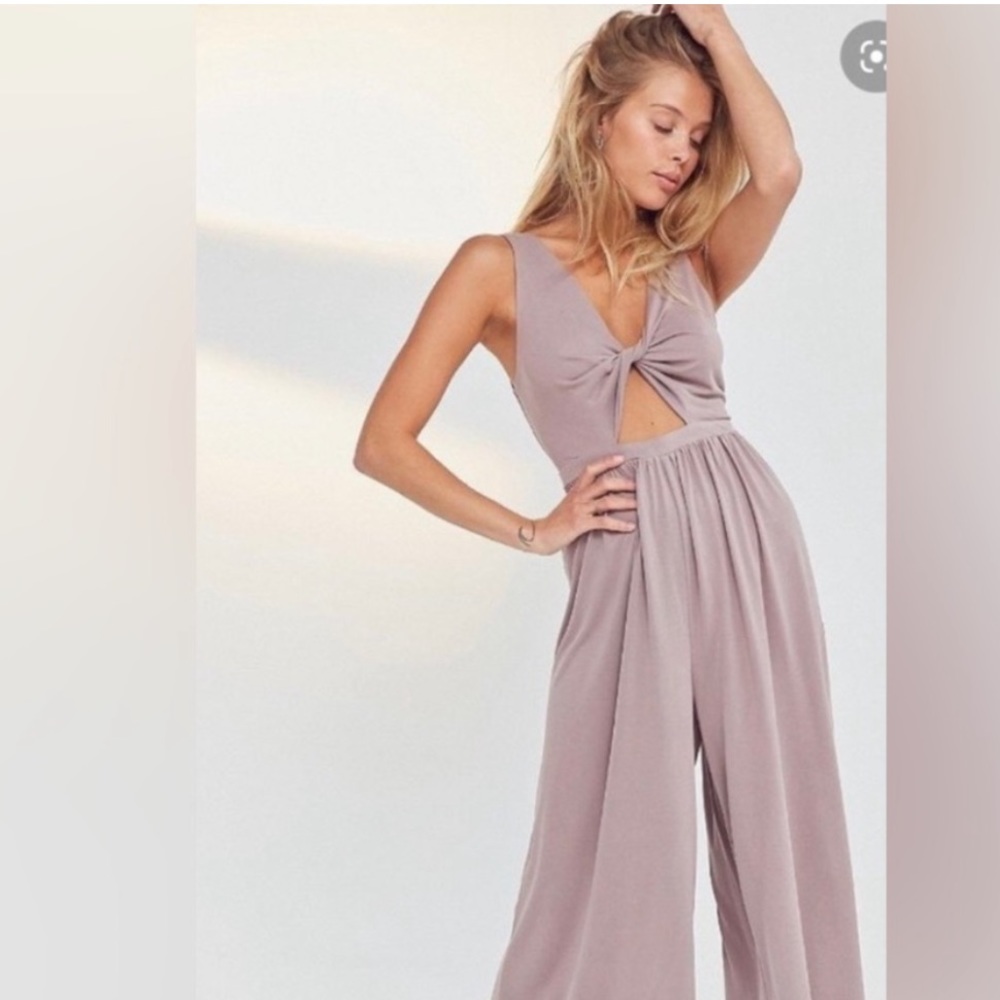 Urban Outfitters  Twisted Cupro Jumpsuit size medium